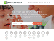 Tablet Screenshot of med-umich.volunteermatch.org