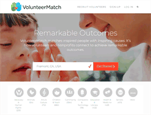 Tablet Screenshot of gw.volunteermatch.org